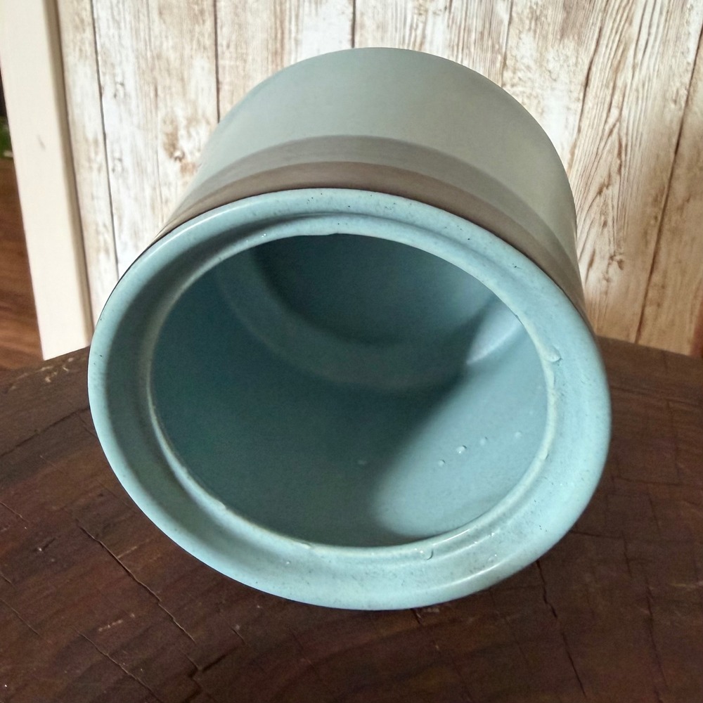 Vintage Arrow Stone Navajo Blue Sugar Bowl with Lid Kasuga Japan Stoneware 4" - Picture 2 of 4